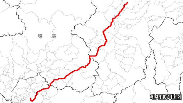 中央本線(名古屋～塩尻)路線図
