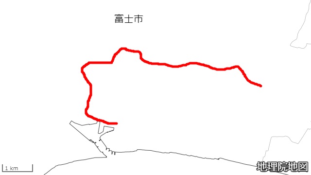 岳南電車岳南鉄道線路線図