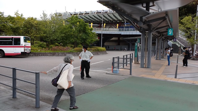 JR岐阜駅バスターミナルの様子