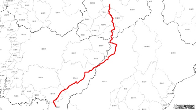 飯田線(豊橋～天竜峡)路線図
