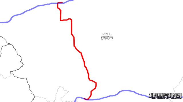 伊賀鉄道伊賀線路線図