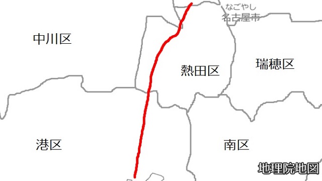 名港線路線図