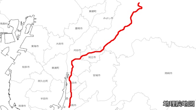 名鉄三河線路線図
