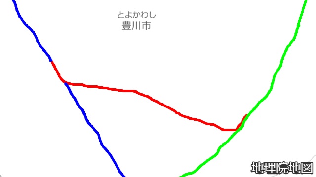 名鉄豊川線路線図