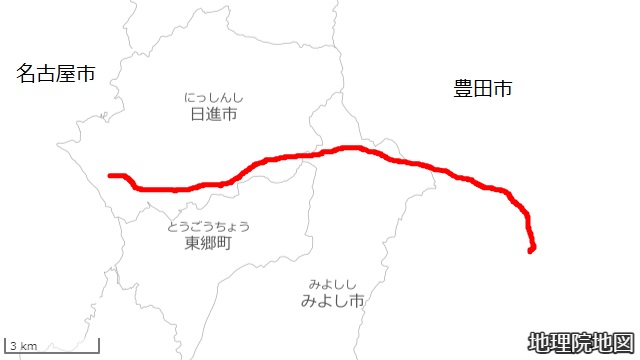名鉄豊田線路線図