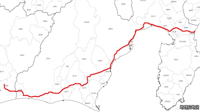 東海道本線(熱海～豊橋)路線図
