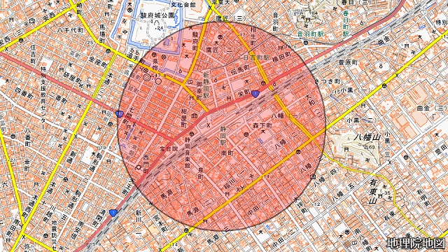 静岡駅周辺図