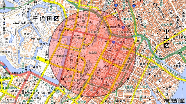 東京駅周辺図
